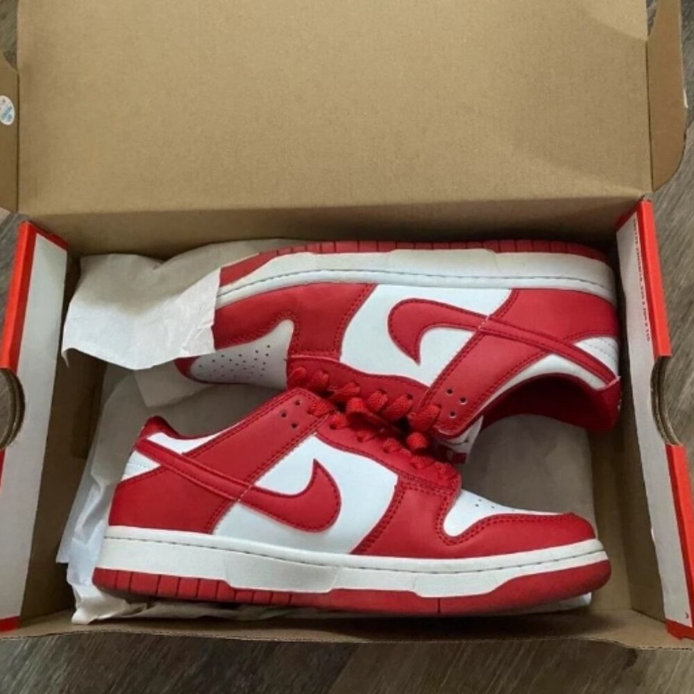 Red University dunks
